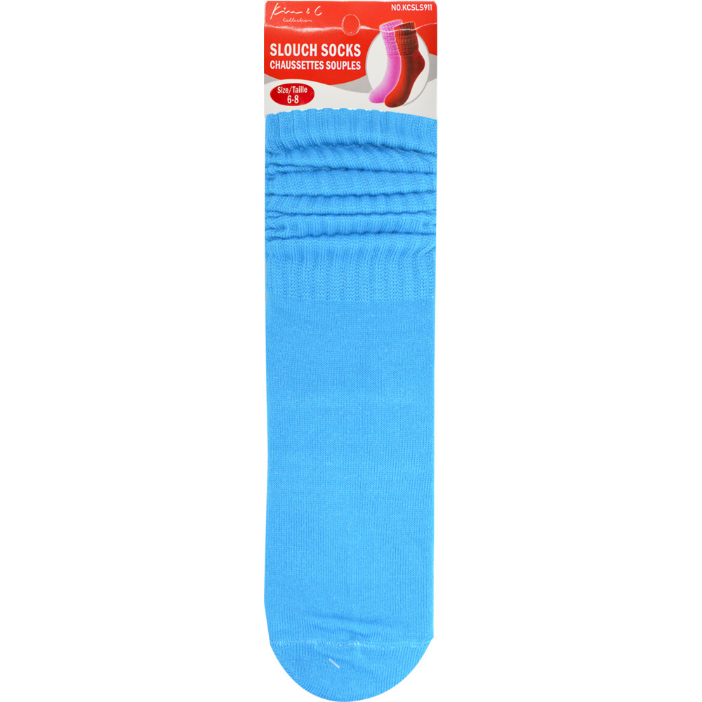 Slouch Socks 6-8 Blue (6pair/Pack) Slouch Socks 6-8 Blue (6pair/Pack)